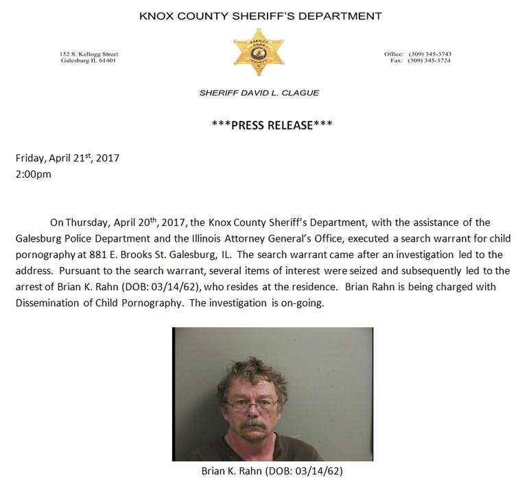 Cedar Rapids man arrested for Child pornography.